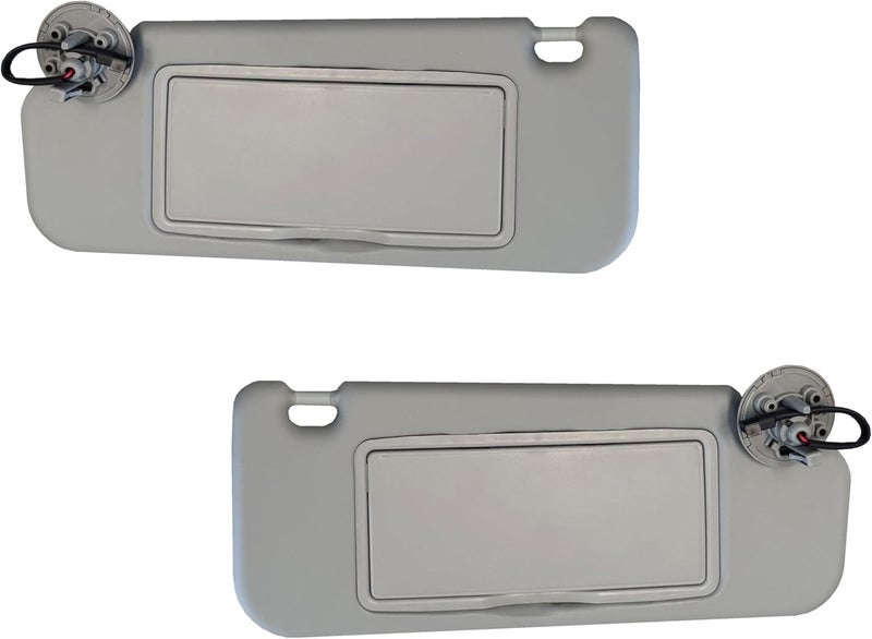 2M PLASTIC Sun Visor Fits for Chevy Cruze 2011-2016 Pair Set Left+Right Gray Titanium 2MPLASTIC (Titanium - Gray + Light) - Image 1